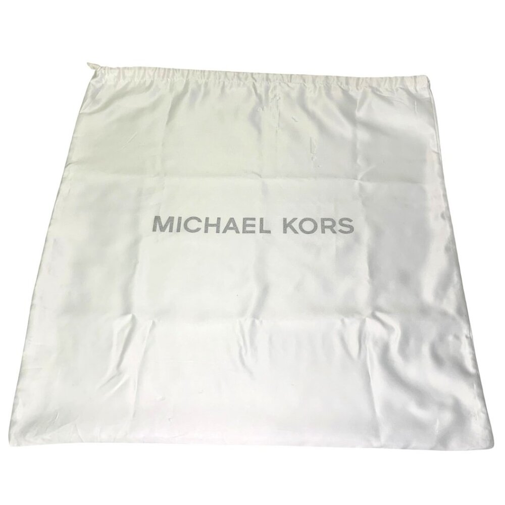 Michael Kors Silky White Dust Bag Grey Logo Large Size
